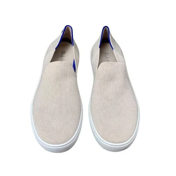 ROTHY'S Sand Original Slip On Sneaker Womens 6.5 37 Shoes Rothys Fabric Flat Tan - Picture 1 of 12